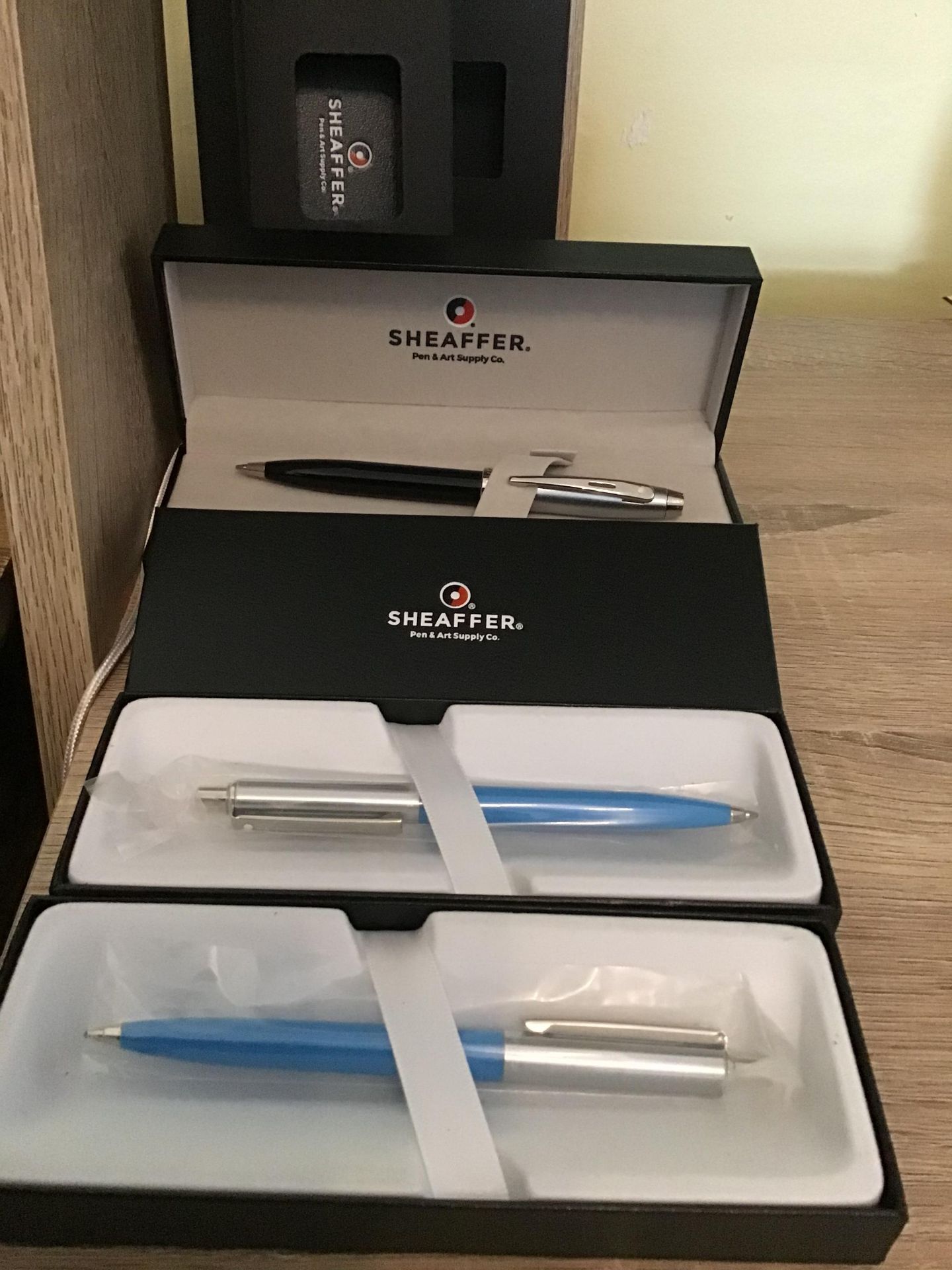 3 Quality Sheaffer Pencils in presentation boxes