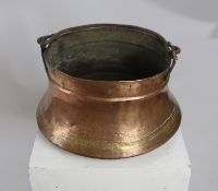 Large Copper Bowl with Handle