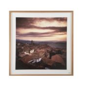 Attributed to Charlie Waites - Rooftops in hilly village in Italy English landscape photographer