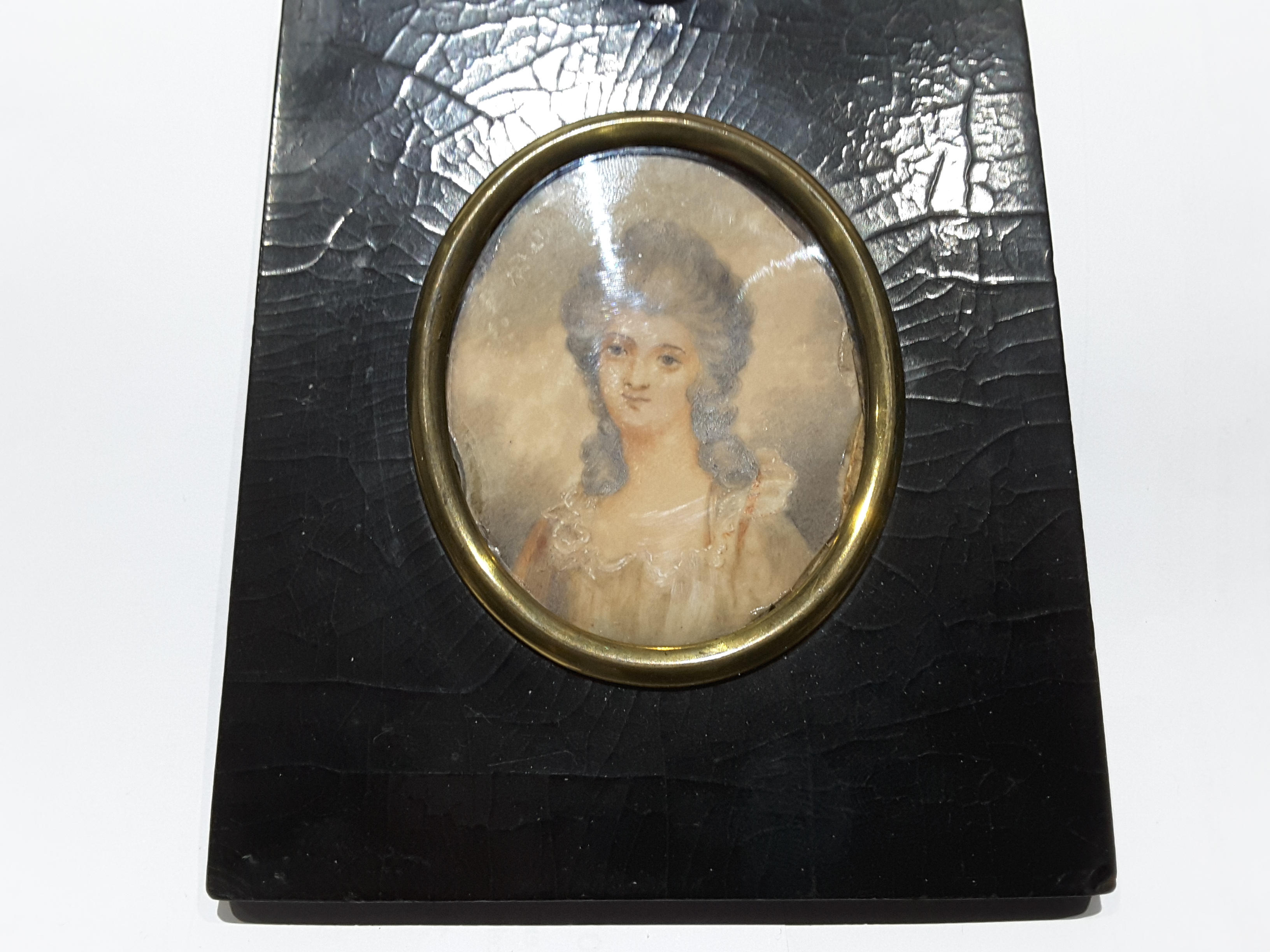 PORTRAIT MINIATURE OF AN 18th CENTURY LADY - Image 6 of 6