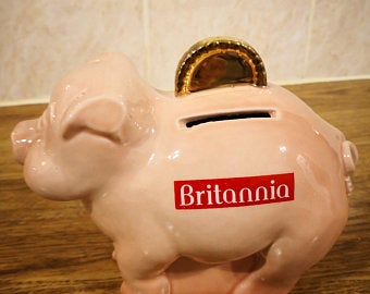 Wade Brittania piggy bank with stopper