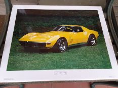 VINTAGE POWER GRAPHICS AMERICAN CAR POSTERS X 10