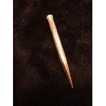 Very rare Sampson Mordan 9ct gold propelling pencil