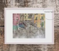 A limited addition print 5/100 by Louise Morales Adams Venice artist art