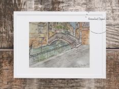 Venice by Louise Morales Adams artist from York art work picture limited edition print