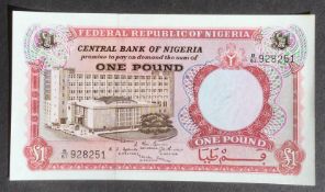 1960’s Nigeria One Pound Banknote