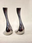 SET OF 2 GEORG JENSEN COBRA CANDLEHOLDERS