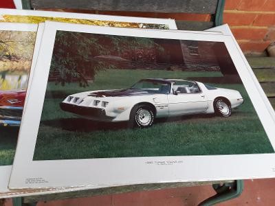 VINTAGE POWER GRAPHICS AMERICAN CAR POSTERS X 10 - Image 5 of 10