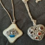 2 Silver Pendants