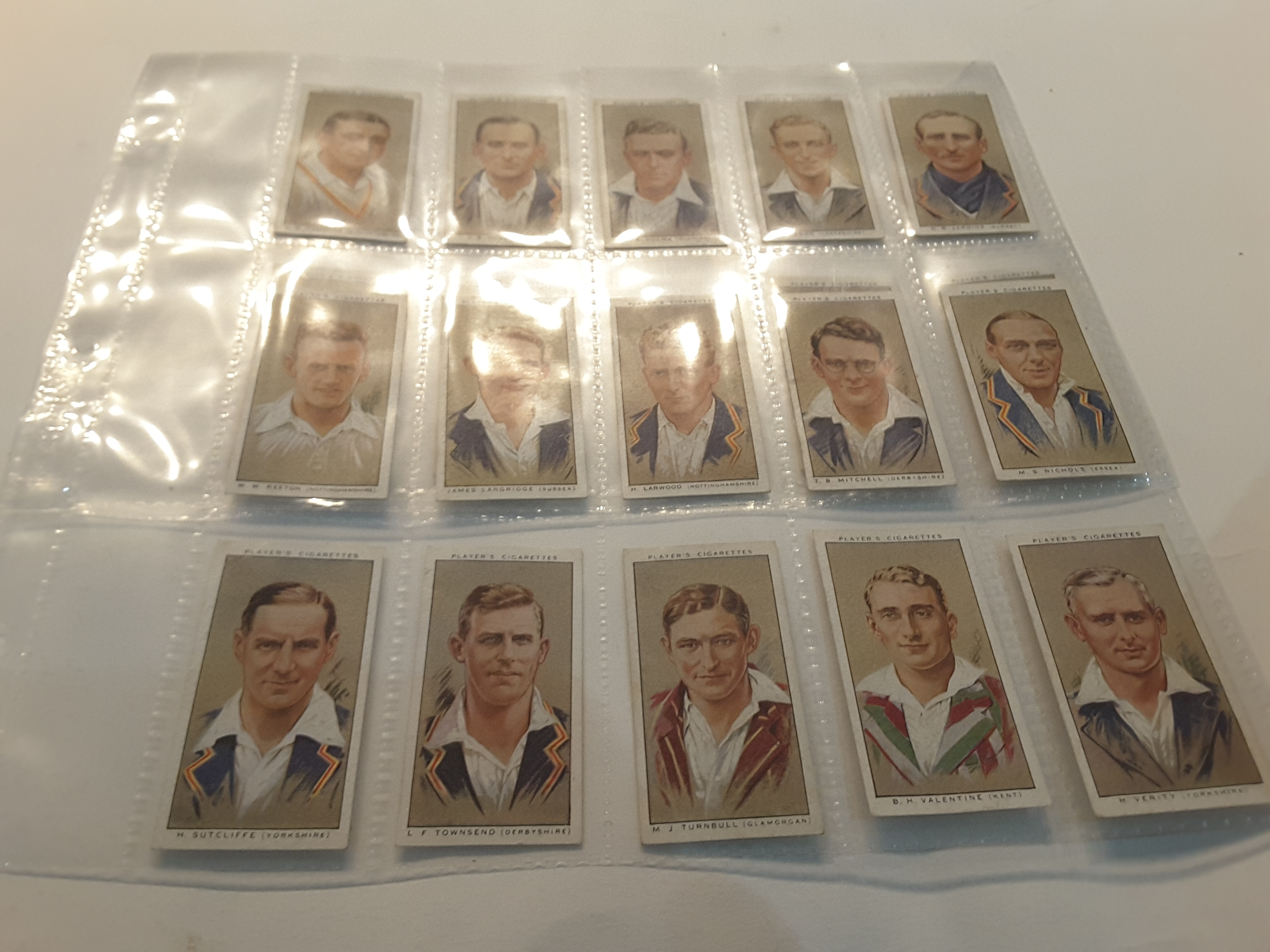 JOHN PLAYER CIGARETTE CARDS - 1934 CRICKETERS - Image 9 of 9