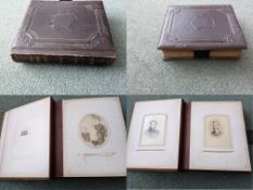 CDV, Carte De Visite Album and contents