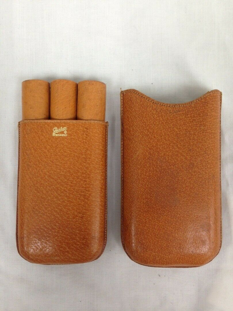 VINTAGE CIGAR LEATHER HOLDER CASE