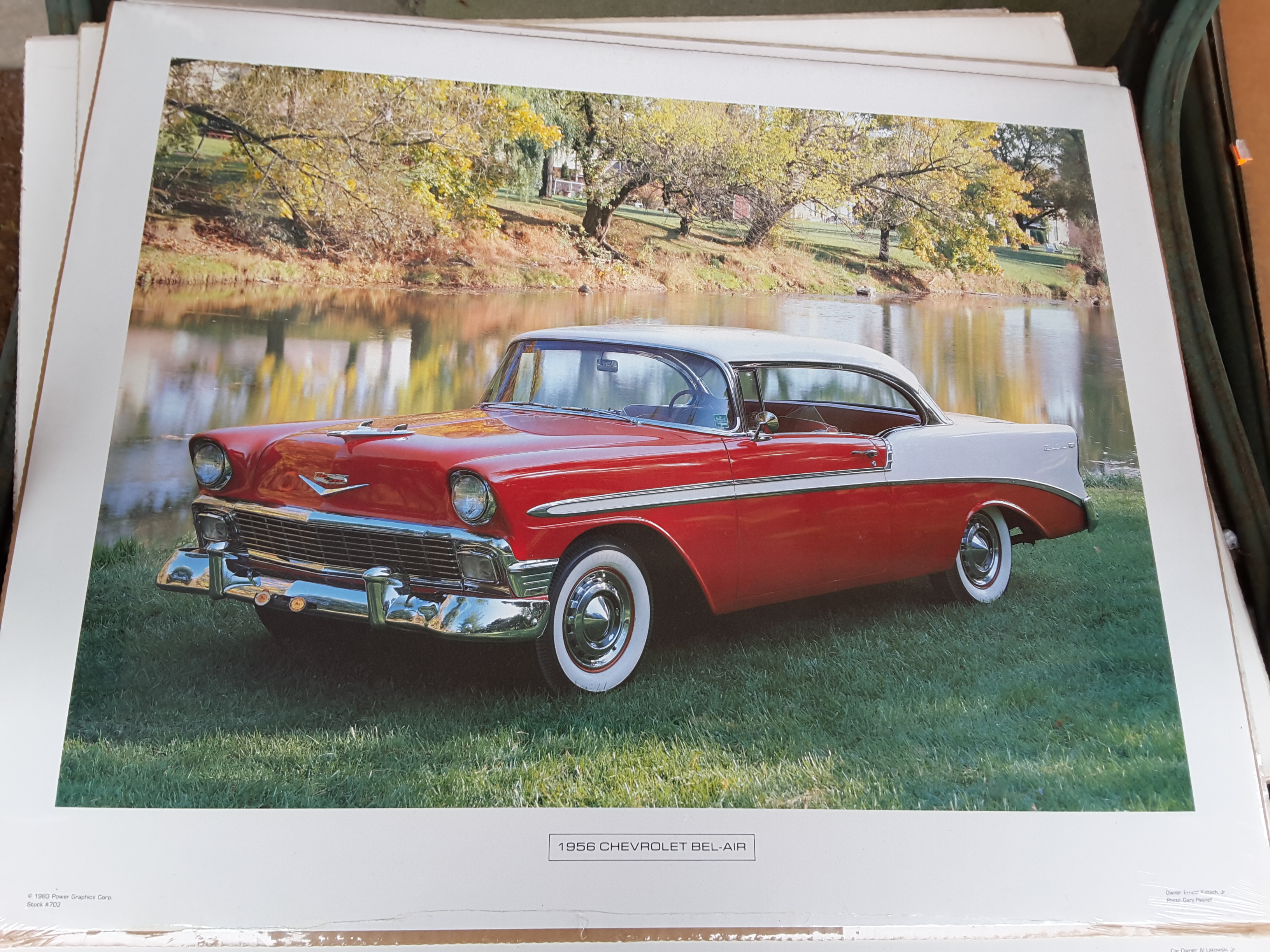 VINTAGE POWER GRAPHICS AMERICAN CAR POSTERS X 10 - Image 10 of 10