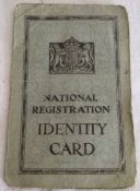 National Registration Identity Card 1943 Webber Bristol FR 465598