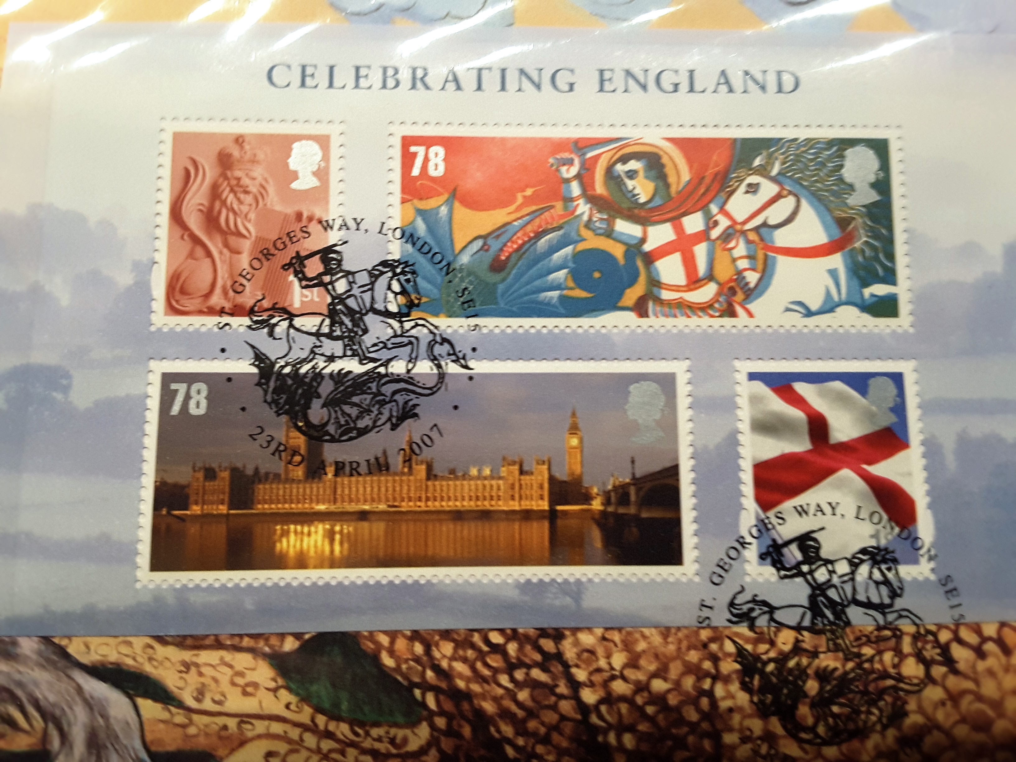GB COIN FIRST DAY COVER - CELEBRATING ENGLAND - Image 3 of 4