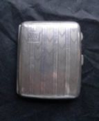 1930's Silver Cigarette Case