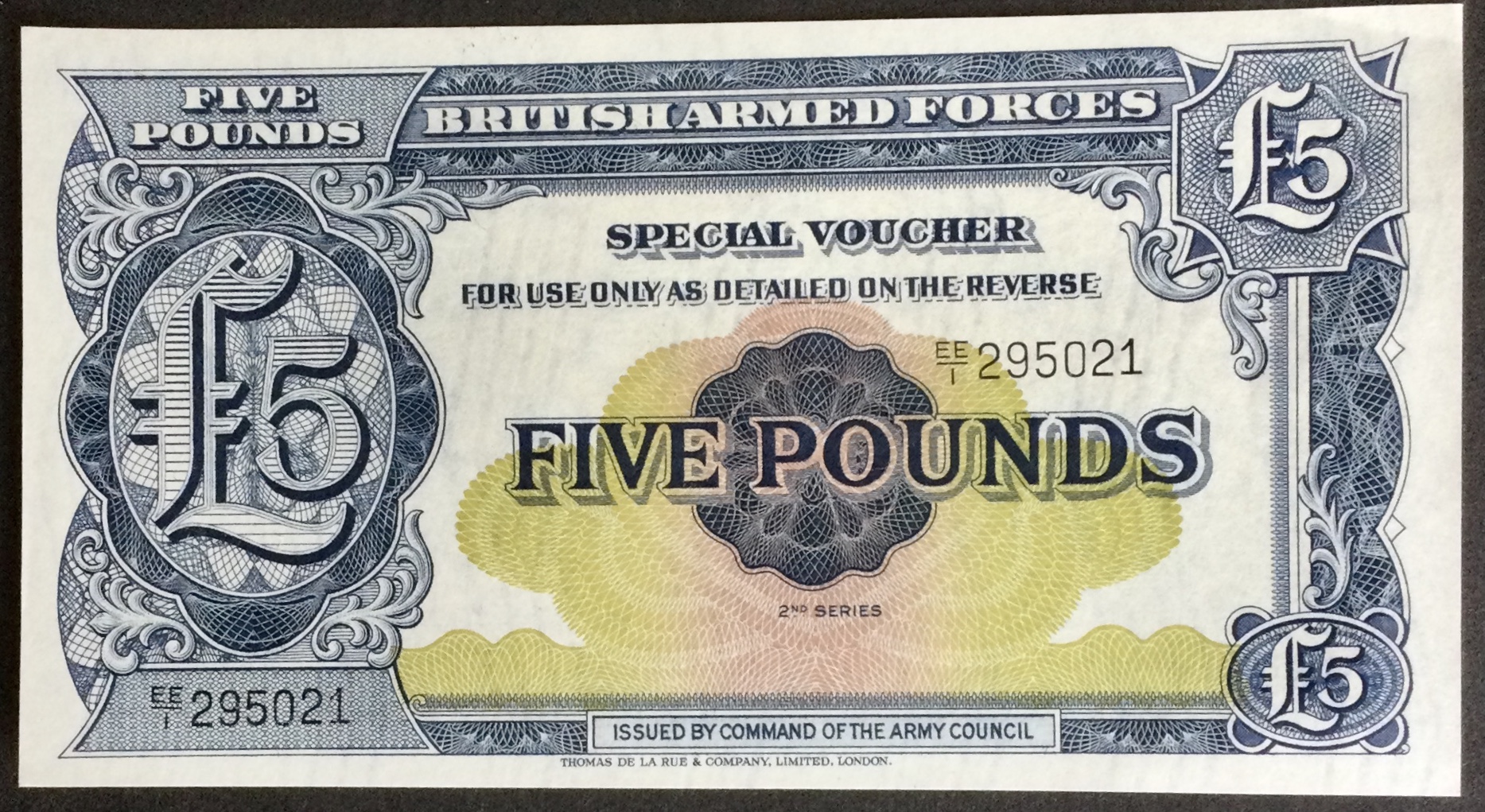 1950 Armed Forces Five Pounds £5