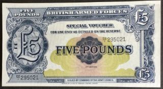 1950 Armed Forces Five Pounds £5