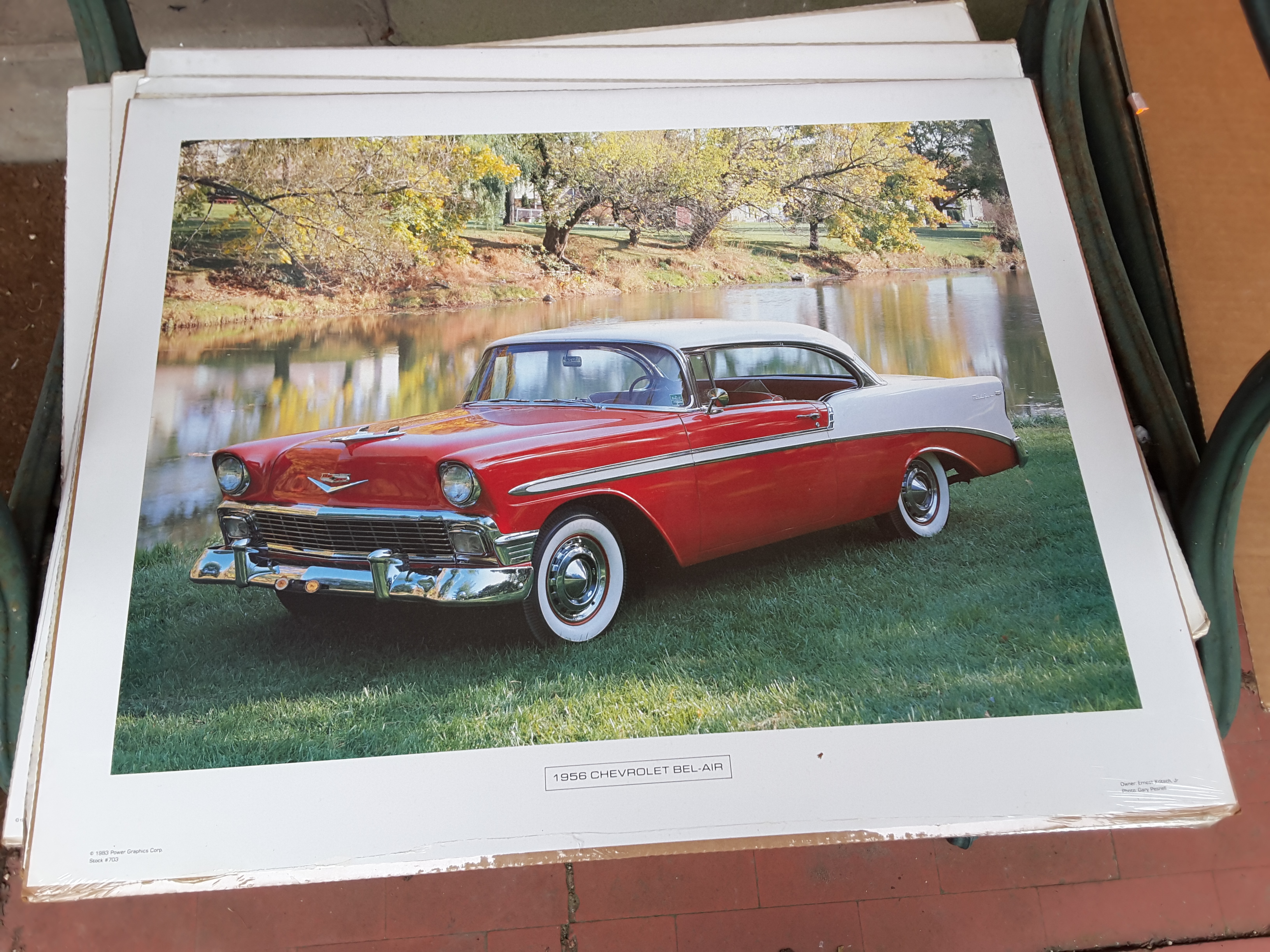 VINTAGE POWER GRAPHICS AMERICAN CAR POSTERS X 10 - Image 4 of 10