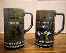 2 Large Irish Wade Tankards