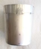 Beaker French silver plate by Christofle made between 1935-1983