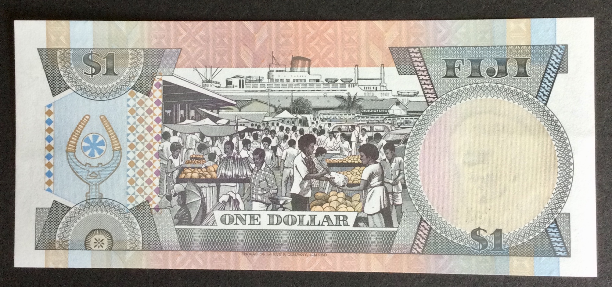 1980’s Fiji One Dollar $1 Banknote - Image 2 of 2
