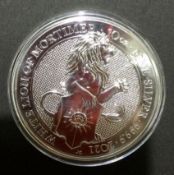 10 ounce 2021 Queen’s Beasts coin