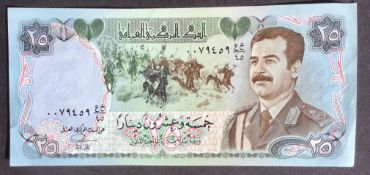 1986 Iraq Saddam Hussein Banknote