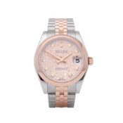 Rolex Datejust 31 178241 Ladies Rose Gold & Stainless Steel Jubilee Diamond Dial Watch