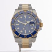 Rolex Submariner Date 116613LB Men Yellow Gold & Stainless Steel Watch