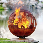 Lone Wolf Fire Pit Sphere