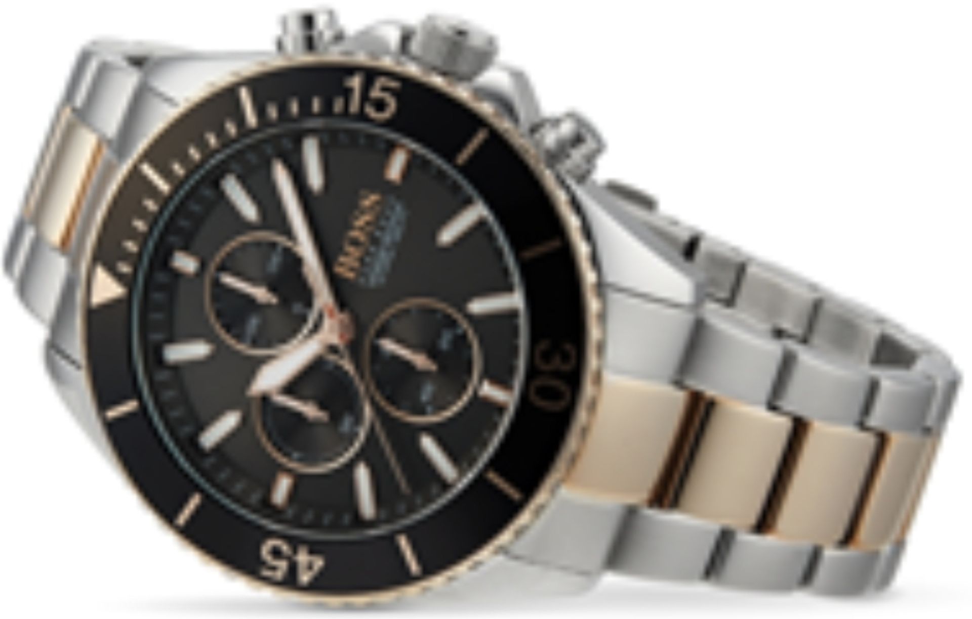 Hugo Boss 1513705 Men's Ocean Edition Two Tone Bracelet Chronograph Watch - Image 3 of 7