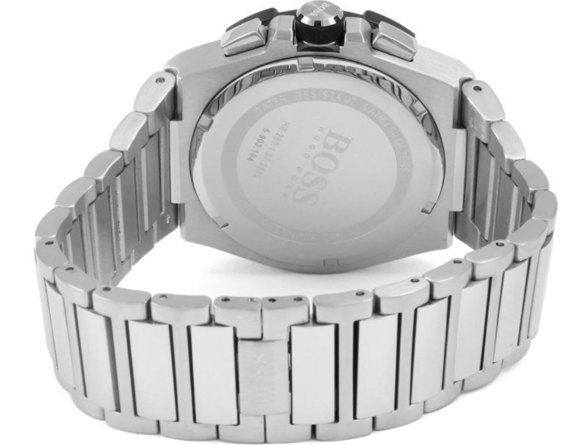 Hugo Boss 1513359 Men's Supernova Black Dial Silver Bracelet Chronograph Watch - Image 5 of 5