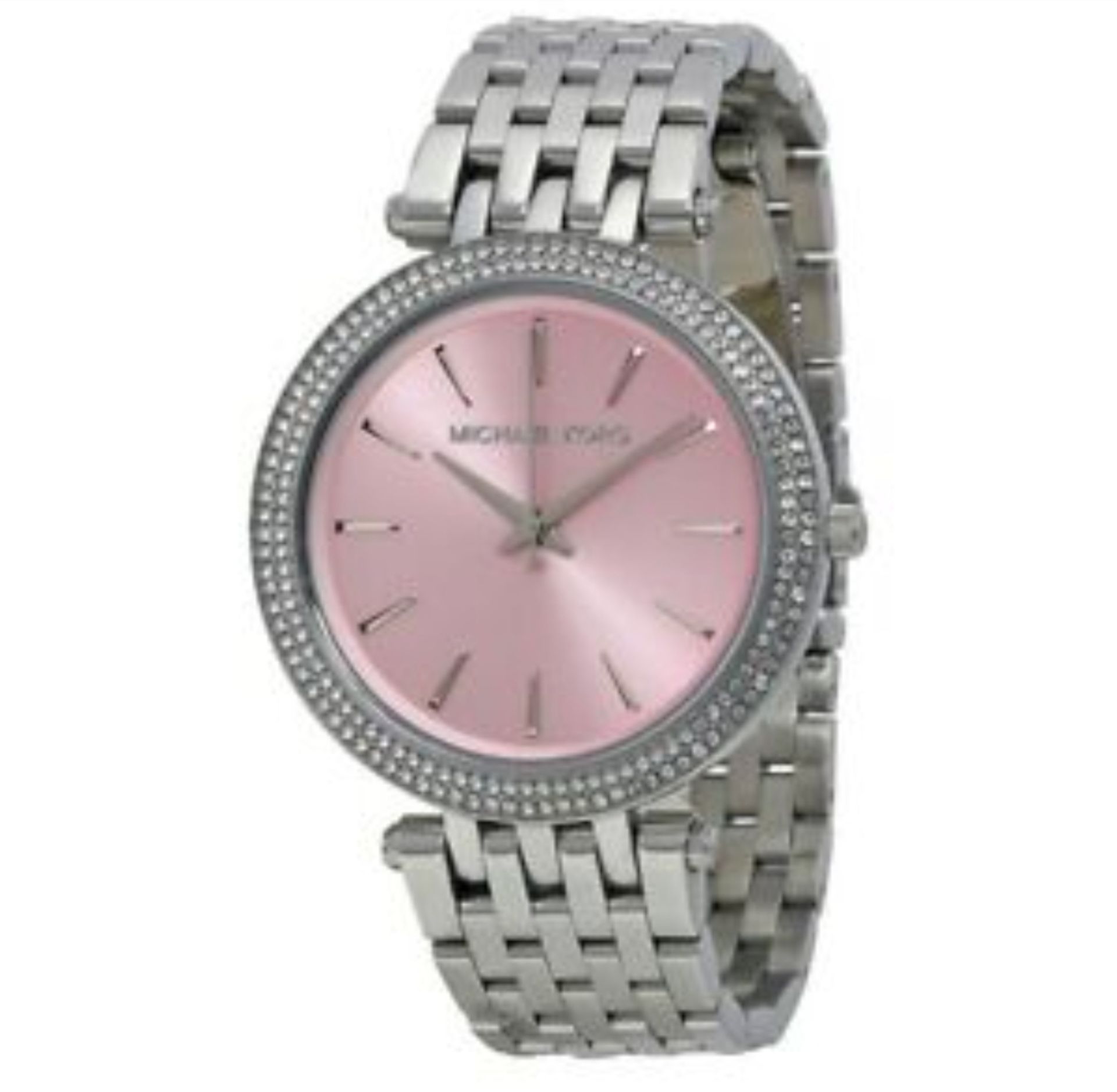 MICHAEL KORS MK3352 Darci Pink & Silver Stainless Steel Ladies Watch - Image 2 of 5