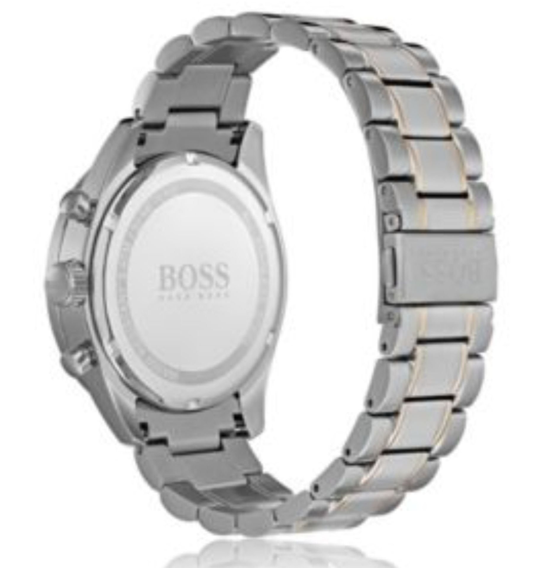 Hugo Boss 1513634 Men's Trophy Two Tone Rose Gold & Silver Chronograph Watch - Image 2 of 6