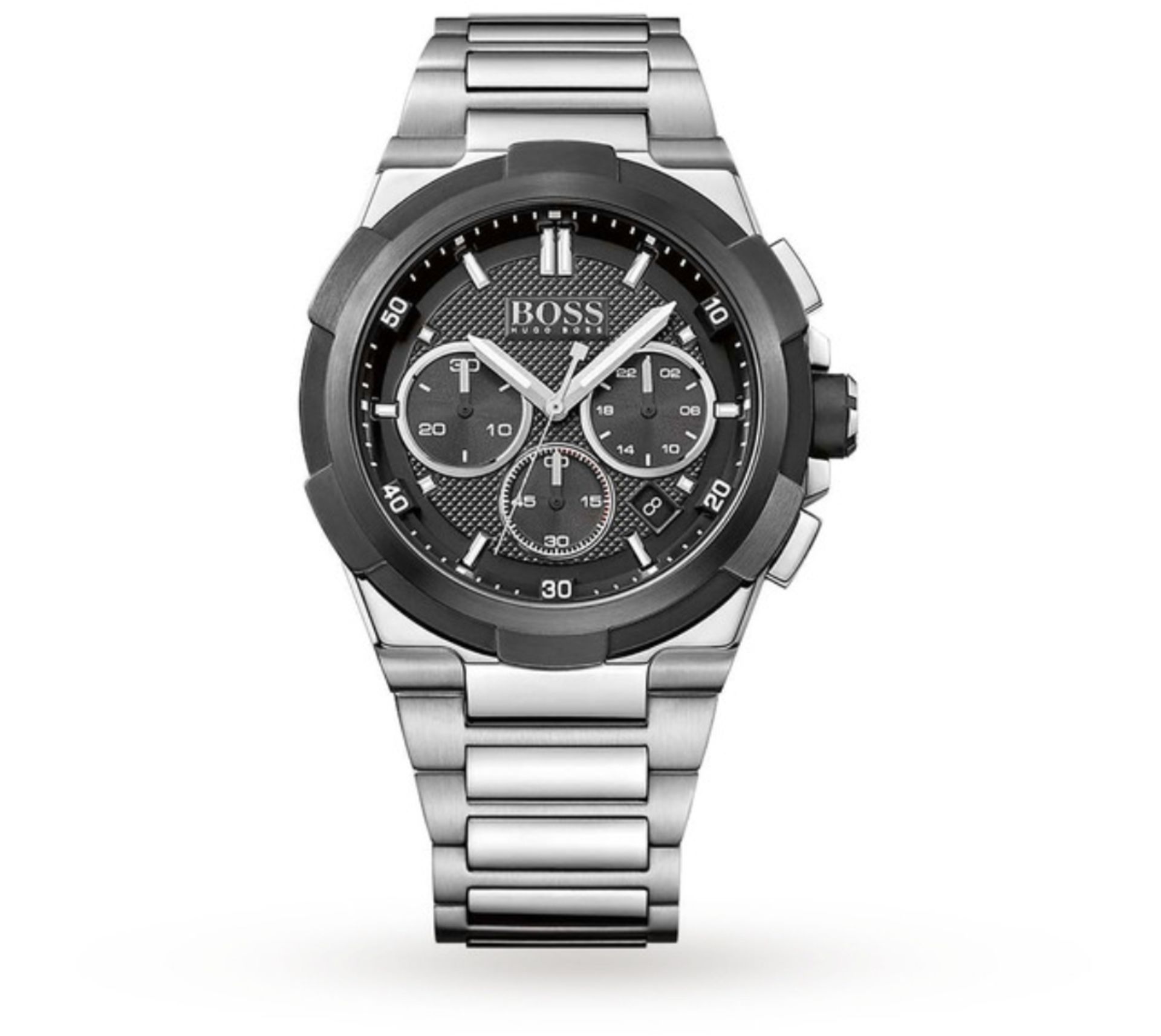 Hugo Boss 1513359 Men's Supernova Black Dial Silver Bracelet Chronograph Watch - Image 2 of 5