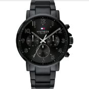 Tommy Hilfiger Multi-function Black Steel Men's Watch - 1710383