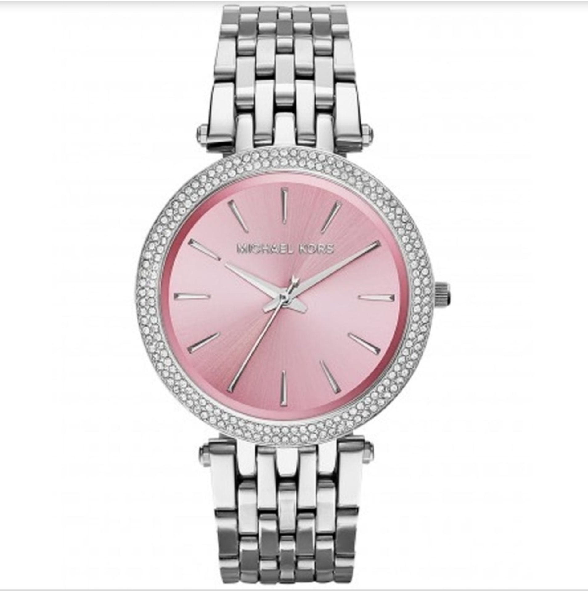 MICHAEL KORS MK3352 Darci Pink & Silver Stainless Steel Ladies Watch