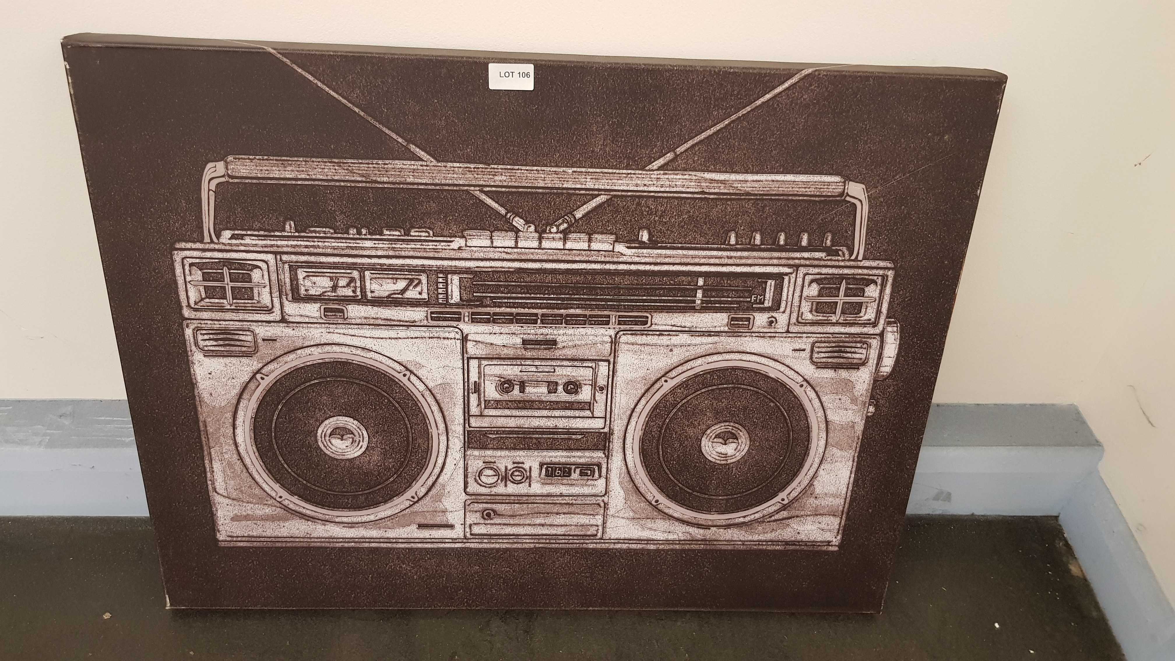 Ghetto Blaster Canvas Print By Barry Goodman (800 X 600 X 20mm)