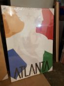 Atlanta '96 Olympics Print On Canvas. 700x1000mm