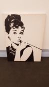 Audrey Hepburn Canvas Print (600 X 800 X 40mm)