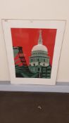 St Paul's Cathedral Print By Jenny Ing (600 X 800mm)