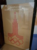 Moscow '80 Olympics Print On Canvas. 700X1000mm