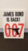 James Bond Is Back 007 Canvas Print (600 X 800 X 20mm)