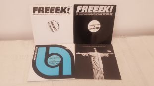 4 X 12"" Vinyl. 1 X Freeek! Double Mix & 1 X Freeek! Double Vinyl Mix. 1 X King Kooba Nufoundfun