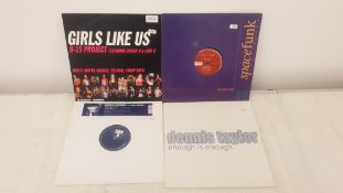 4 X 12" Vinyl. 1 X Girls Like Us B-15 Project, 1 x Spacefunk The Biffters. 1 X Shirley Bassey A