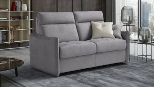 ‘AIMEE’ Italian Crafted 3 Seat Sofa Bed in PLAZA SILVER RRP £1979