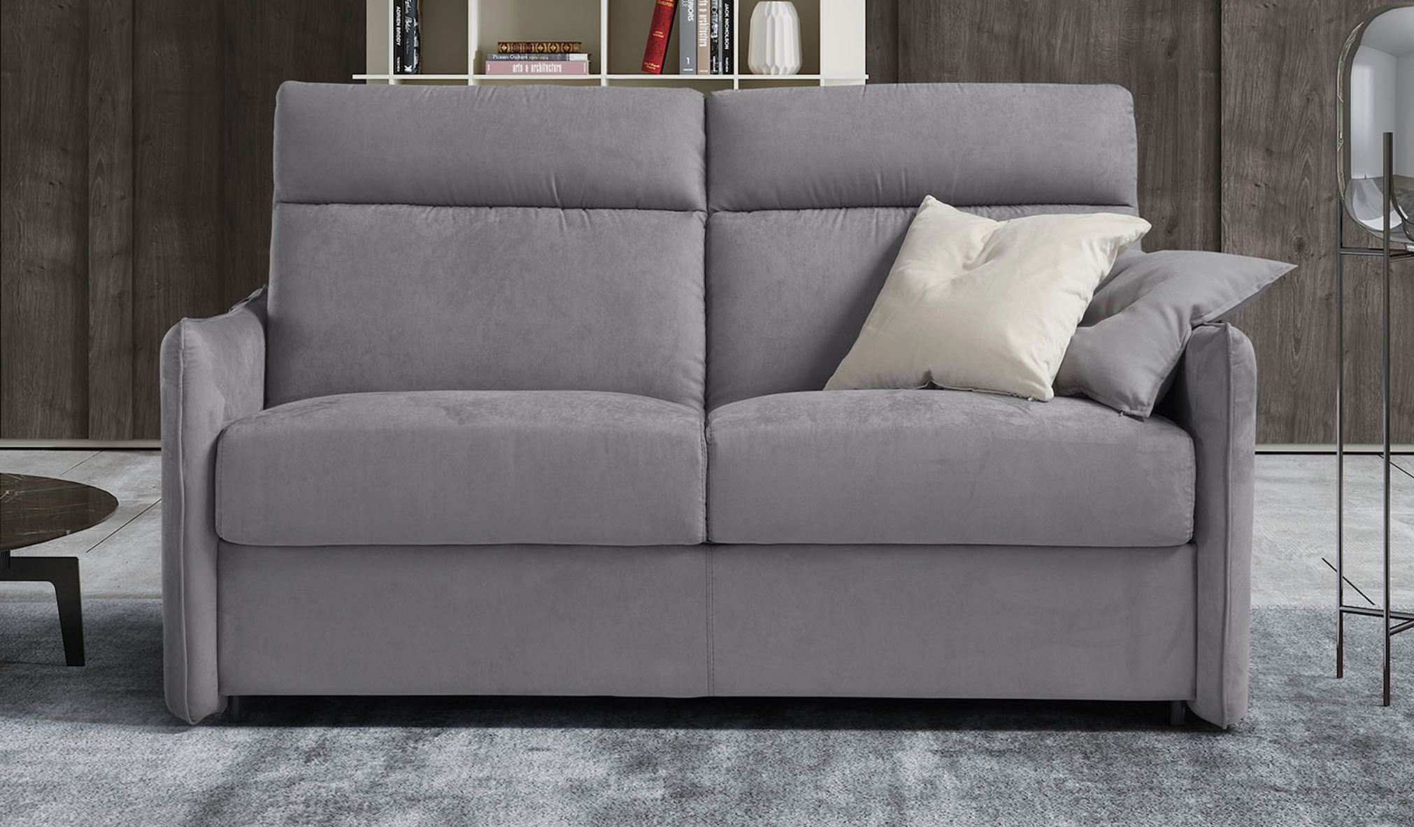 AIMEE Italian Crafted 3 Seat Sofa Bed in PLAZA GREY. RRP £1979 - Image 2 of 5