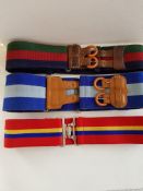 3 Military Stable Belts