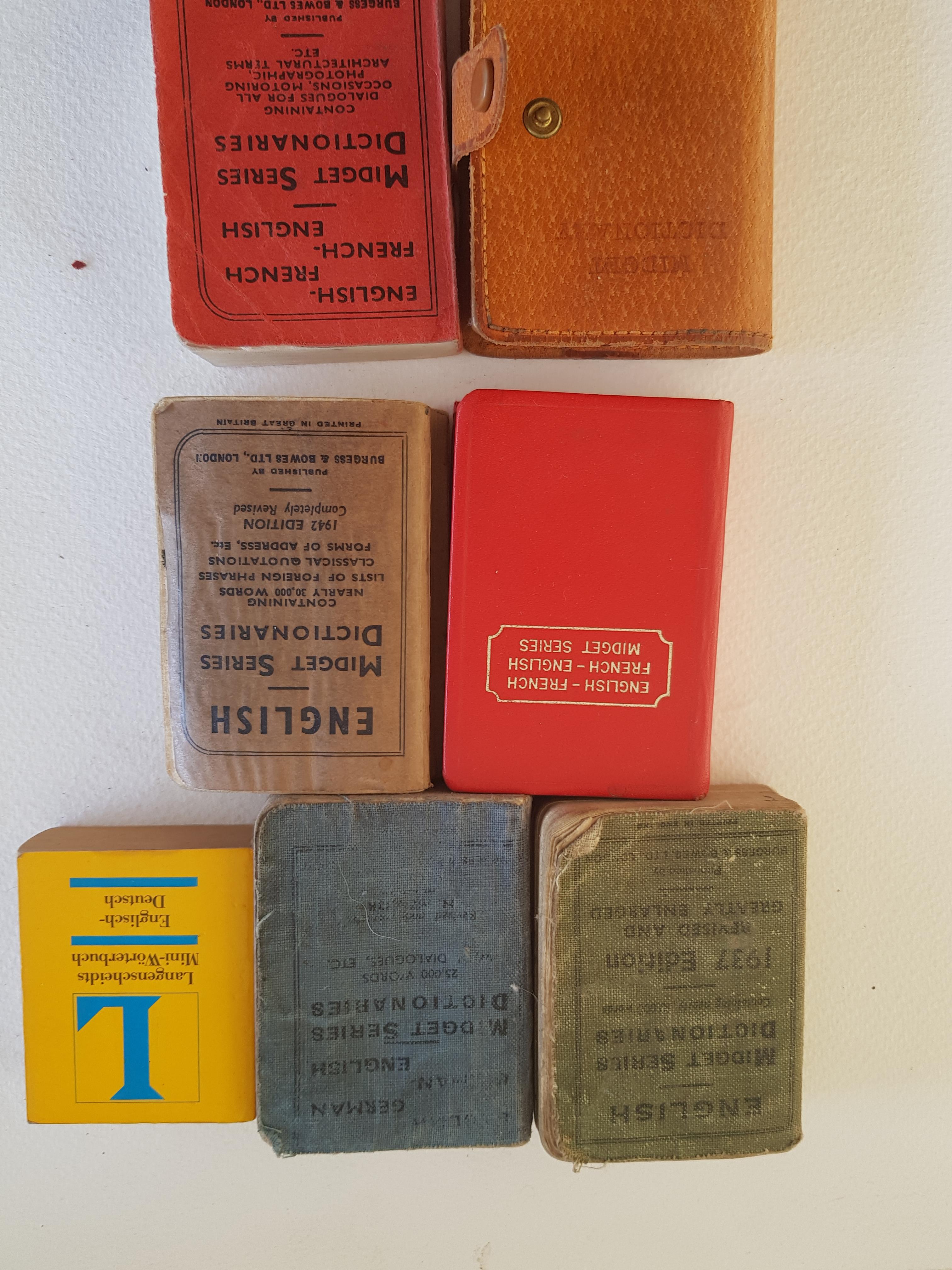 Vintage Pocket Dictionaries 1938 -41 plus English to french and German - Image 2 of 2